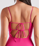 Party Starter Crepe Lace-Up Mini Dress