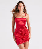 Feelin' Fab Lace-Up Ruched Mini Dress