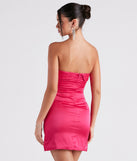 Pretty Perfect Satin Short Dress is a gorgeous pick as your 2023 prom dress or formal gown for wedding guest, spring bridesmaid, or army ball attire!