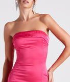 Pretty Perfect Satin Short Dress is a gorgeous pick as your 2023 prom dress or formal gown for wedding guest, spring bridesmaid, or army ball attire!