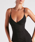 Make Your Move V-Neck Mini Dress