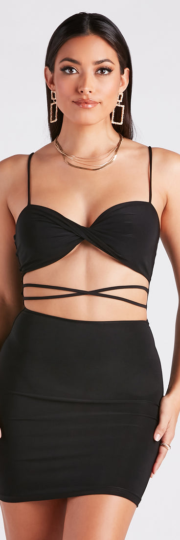 If You Seek Sexy Cutout Mini Dress