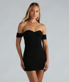 Wine And Dine Off The Shoulder Mini Dress creates the perfect spring or summer wedding guest dress or cocktail attire with chic styles in the latest trends for 2024!