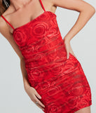 Always A Rose Mesh Mini Dress