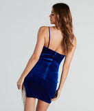 Lights And Cameras Velvet Rhinestone Mini Dress creates the perfect spring or summer wedding guest dress or cocktail attire with chic styles in the latest trends for 2024!