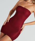Night So Bright Metallic Fishnet Strapless Mini Dress