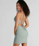 Level up your club dress with the Flawless Behavior Lace-Up Glitter Party Dress to create a trendy Vegas outfit or nightclub dress with the hottest details!