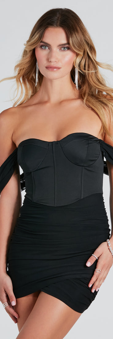 Forever Daydream Off-The-Shoulder Mini Dress