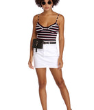 Stripin' Knit Down Bodysuit