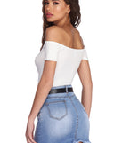 Knot Over You Off Shoulder Crop Top
