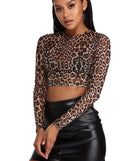 With fun and flirty details, Run Wild Long Sleeve Crop Top shows off your unique style for a trendy outfit for the summer season!