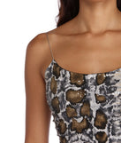 You’ll look stunning in the Shake It Off Sequin Crop Top when paired with its matching separate to create a glam clothing set perfect for parties, date nights, concert outfits, back-to-school attire, or for any summer event!
