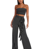 Stripe Down For Me Cropped Tube Top