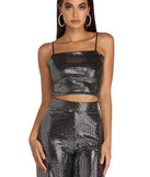 Disco Lights Cropped Tank Top