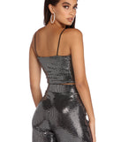 Disco Lights Cropped Tank Top