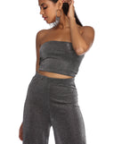 All About The Sparkle Cropped Tube Top