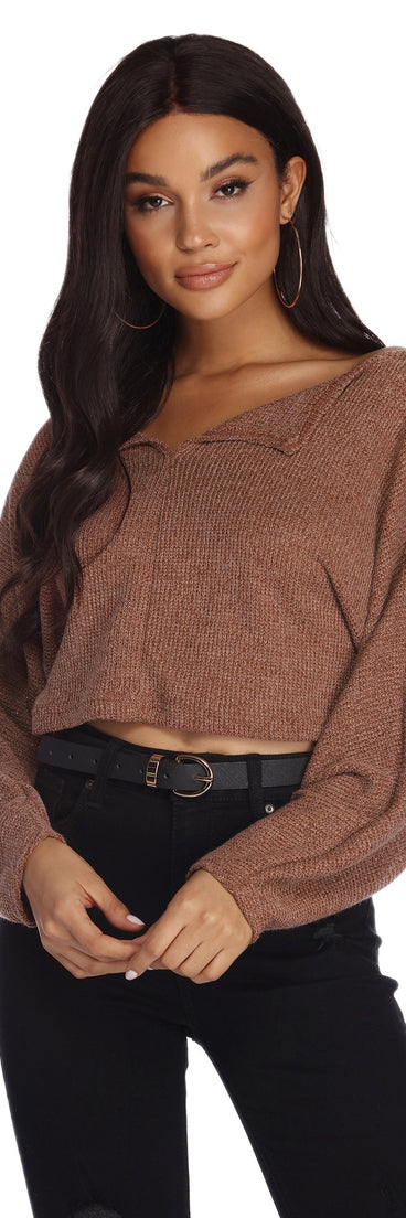 Lounge Around Pullover Crop Top