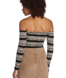 Knit Off My Shoulder Top