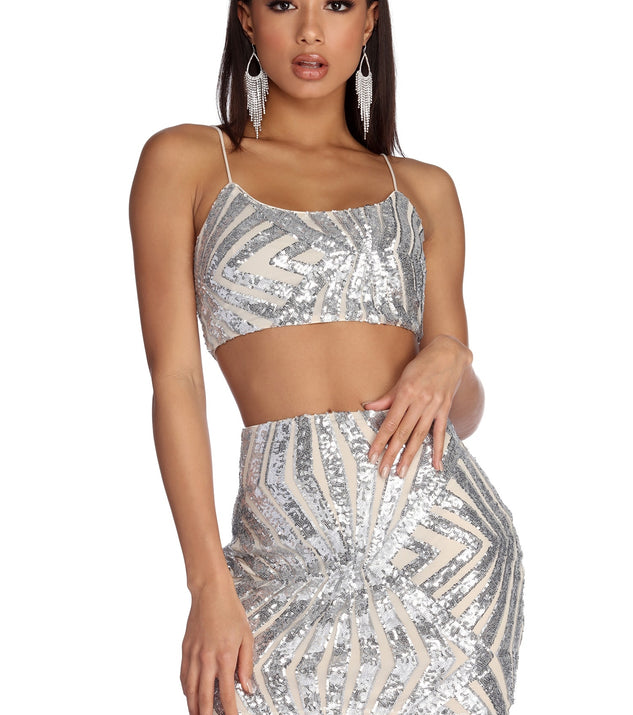 Glimmer And Shimmer Crop Top