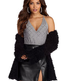 With fun and flirty details, Flames Of Love Heat Stone Bodysuit shows off your unique style for a trendy outfit for the summer season!