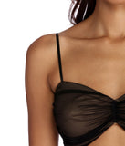 Ruche Into Things Crop Top