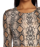 Slither In Style Crop Top