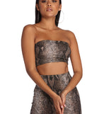 Bite Me Cropped Tube Top