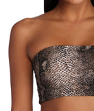 Bite Me Cropped Tube Top