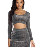 Spark A Convo Heat Stone Crop Top