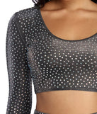 Spark A Convo Heat Stone Crop Top