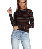 Chill Vibes & Stripes Knit Top