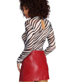 Call of The Wild Zebra Bodysuit