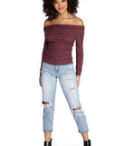 Cozy Fold Over Knit Top