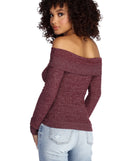 Cozy Fold Over Knit Top