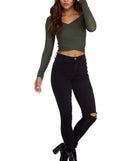 Cross It Off Knit Crop Top