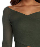Cross It Off Knit Crop Top
