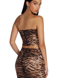 Go Get Em' Tiger Cropped Tube Top