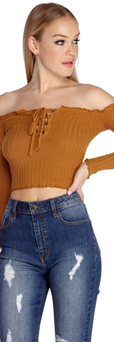Knit So Simple Crop Top