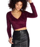 Want Knit Bad Cropped Sweater