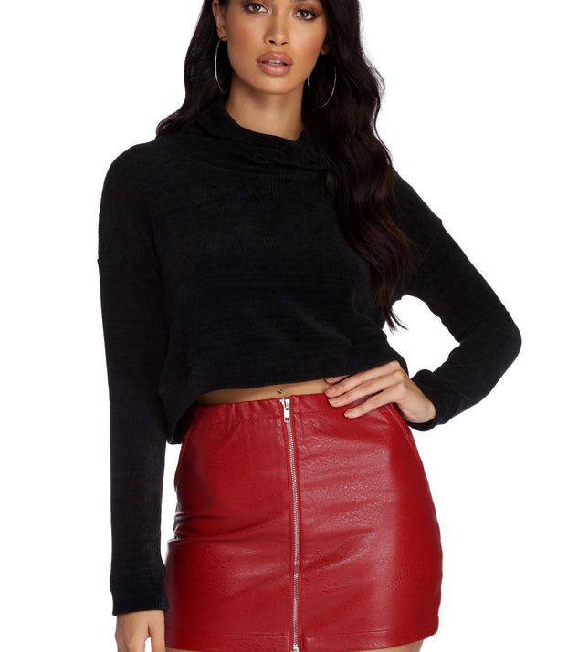 Corduroy Cropped Sweater