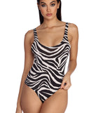 Striped Instincts Zebra Bodysuit