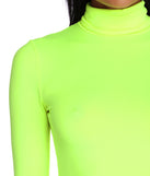 With fun and flirty details, Trendy Turtle Neck Crop Top shows off your unique style for a trendy outfit for the summer season!