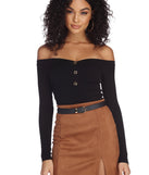 Always Button In Knit Bodysuit