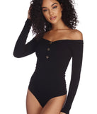 Always Button In Knit Bodysuit