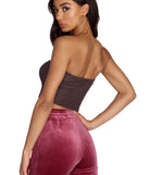 Midnight Glow Cropped Tube Top