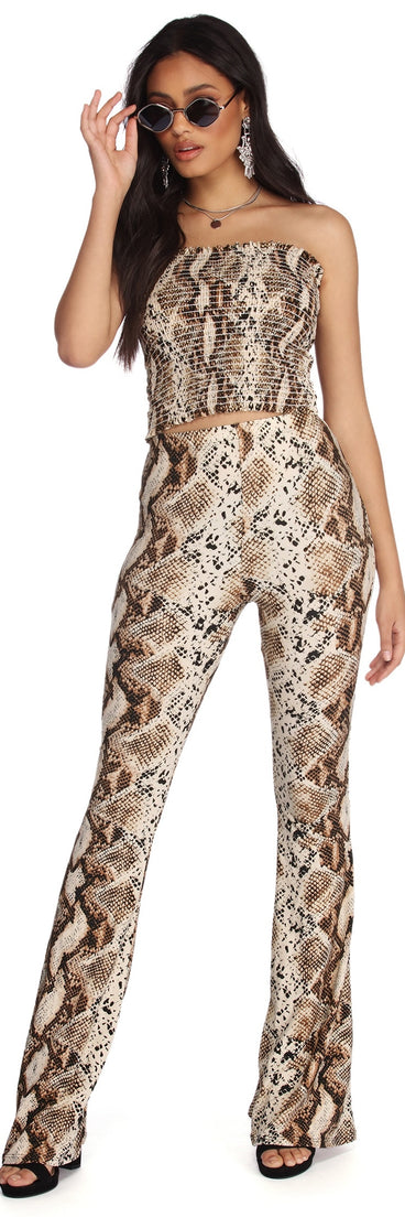 So Sassy Snake Print Crop Top for 2022 festival outfits, festival dress, outfits for raves, concert outfits, and/or club outfits