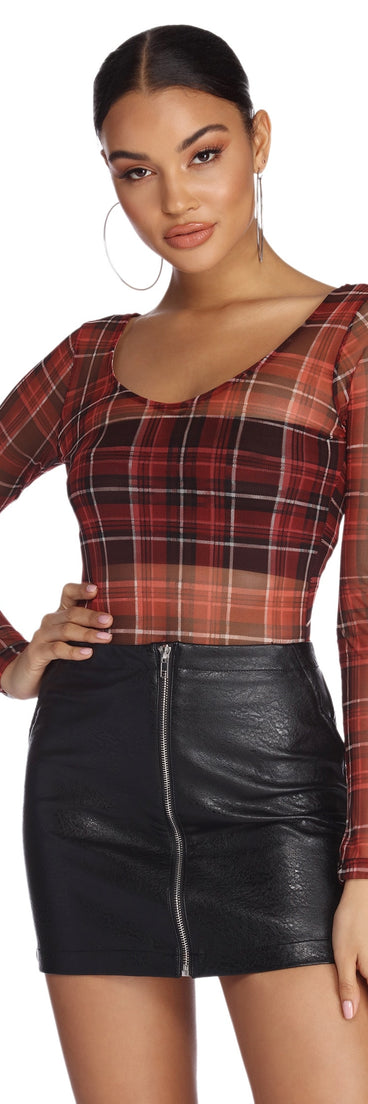 Plaid And Simple Bodysuit