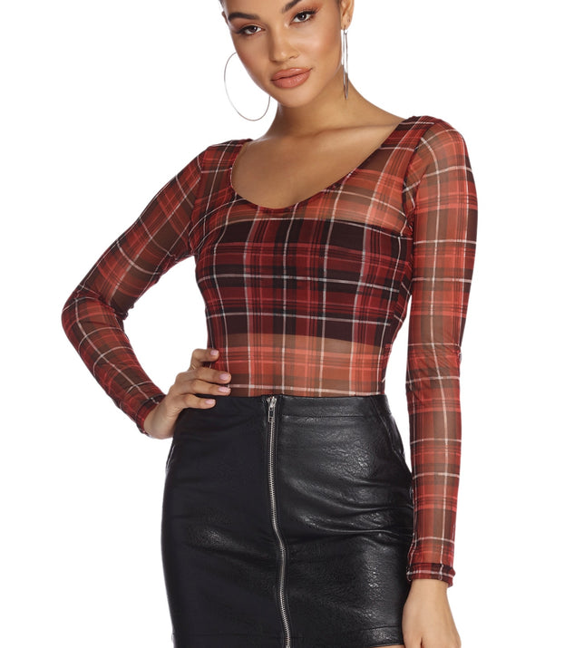 Plaid And Simple Bodysuit