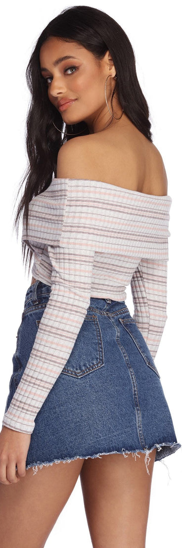 Pretty And Sweet Striped Top