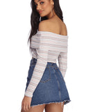 Pretty And Sweet Striped Top